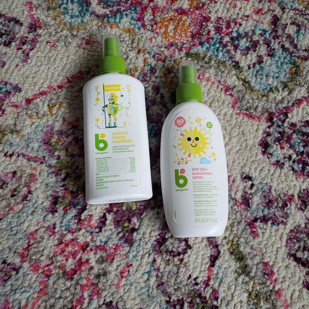 Babyganics Sunscreen & Insect Repellant All Natural NEW